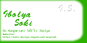 ibolya soki business card